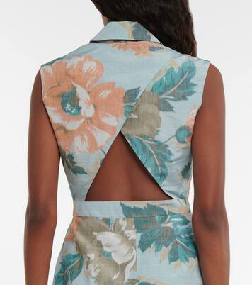 Robe midi Mona à fleurs | Erdem