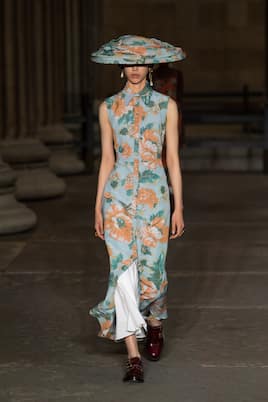 Robe midi Mona à fleurs | Erdem