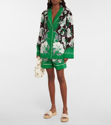 Bedruckte Shorts aus Seide | Valentino