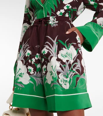 Bedruckte Shorts aus Seide | Valentino