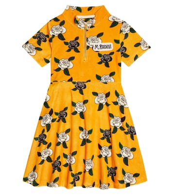 Robe imprimée en velours de coton | Mini Rodini