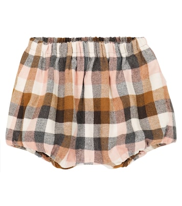 Baby checked cotton-blend shorts | Il Gufo
