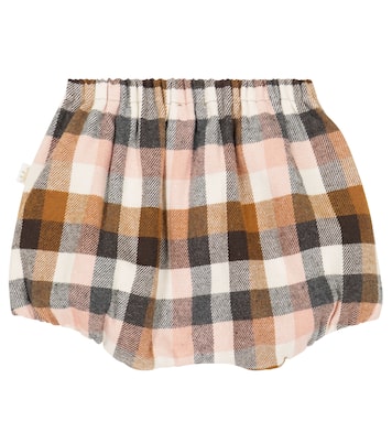 Baby checked cotton-blend shorts | Il Gufo