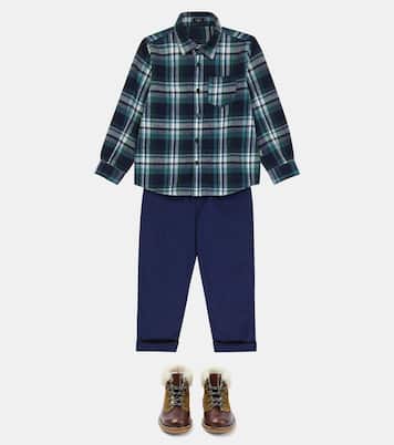 Henri shearling-lined leather boots | Bonpoint