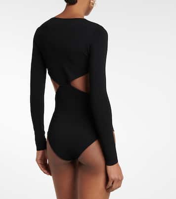 Embellished cut-out bodysuit | Valentino