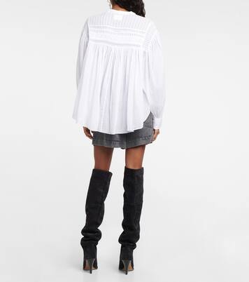 Blouse Plalia oversize en coton | Marant Etoile
