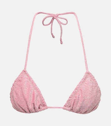 Haut de bikini triangle Guia en lurex | Reina Olga