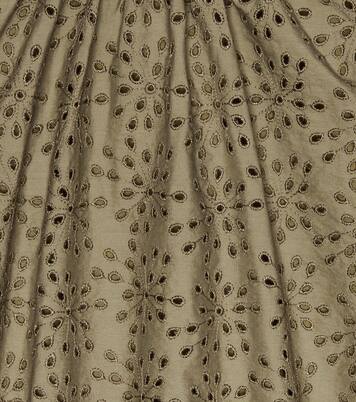 Broderie anglaise cotton-blend top | Brunello Cucinelli Kids