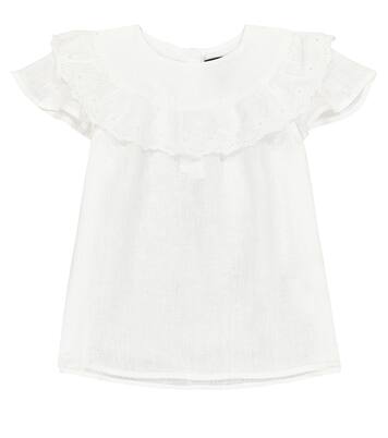 Broderie anglaise linen top | Polo Ralph Lauren Kids
