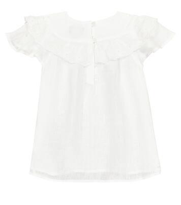 Broderie anglaise linen top | Polo Ralph Lauren Kids
