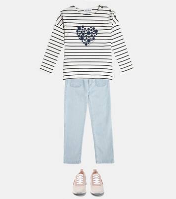 Striped cotton-blend top | Tartine et Chocolat