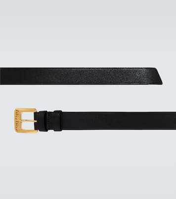 Logo leather belt | Miu Miu