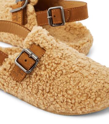 Leather-trimmed slippers | Il Gufo