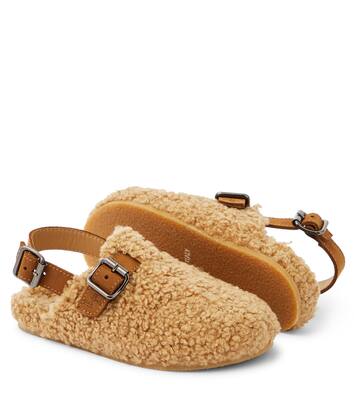 Leather-trimmed slippers | Il Gufo