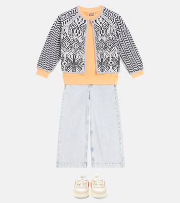 Reversible cotton-blend jacquard jacket | Scotch & Soda Kids