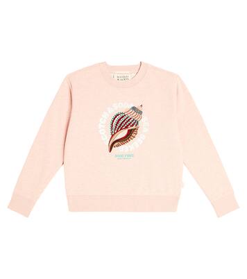 Embroidered cotton sweatshirt | Scotch & Soda Kids