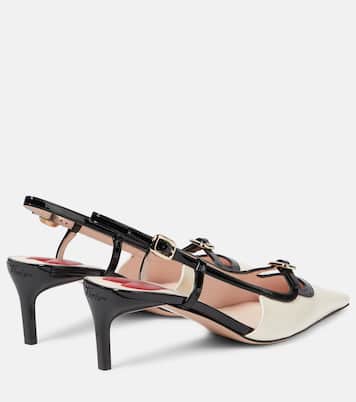 Viv’ Canard patent leather slingback pumps | Roger Vivier