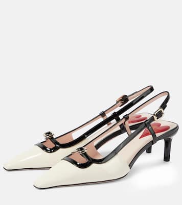 Viv’ Canard patent leather slingback pumps | Roger Vivier