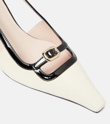 Viv’ Canard patent leather slingback pumps | Roger Vivier
