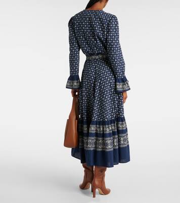 Robe portefeuille en coton à fleurs | Polo Ralph Lauren