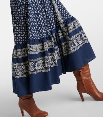 Robe portefeuille en coton à fleurs | Polo Ralph Lauren