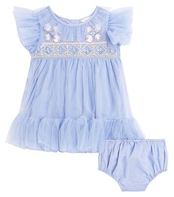 Baby Antoinette ruffled dress and bloomers set | Tutu Du Monde