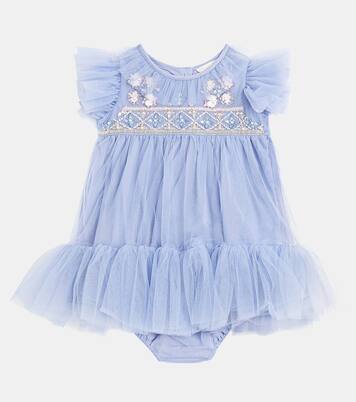Baby Antoinette ruffled dress and bloomers set | Tutu Du Monde