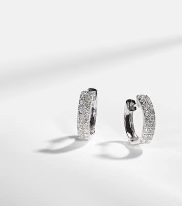 Ohrringe aus 14kt Weißgold mit Diamanten | Stone and Strand