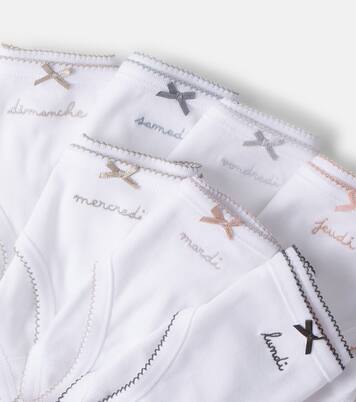 Set of 7 cotton jersey briefs | Bonpoint