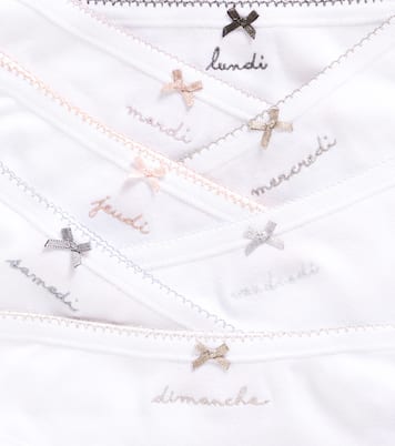 Set of 7 cotton jersey briefs | Bonpoint