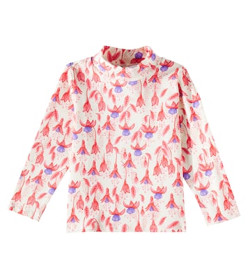 Fuchsia cotton-blend top | Mini Rodini