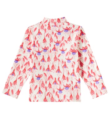 Fuchsia cotton-blend top | Mini Rodini