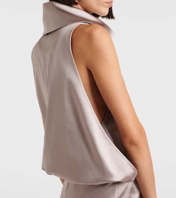 فستان قصير من الساتان | The Attico