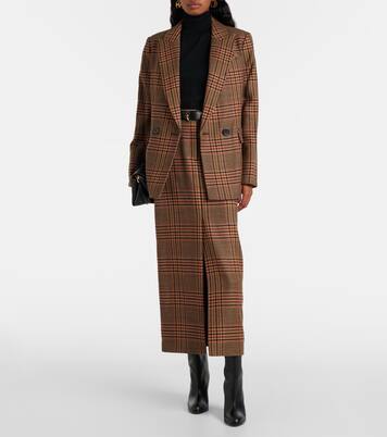 Sevyn plaid virgin wool blazer | Veronica Beard