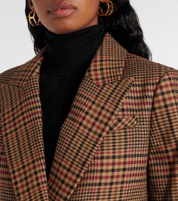 Sevyn plaid virgin wool blazer | Veronica Beard