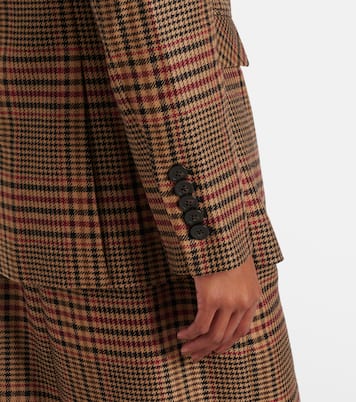 Sevyn plaid virgin wool blazer | Veronica Beard