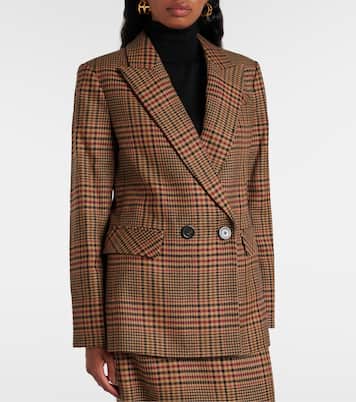 Sevyn plaid virgin wool blazer | Veronica Beard