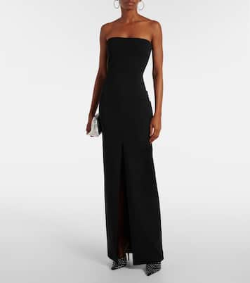 Abito lungo Bysha in crêpe | Solace London