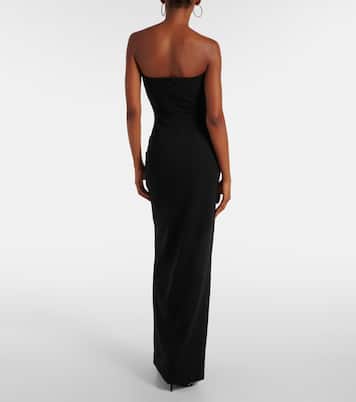 Abito lungo Bysha in crêpe | Solace London