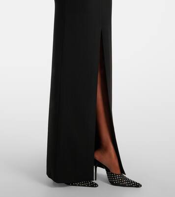 Abito lungo Bysha in crêpe | Solace London