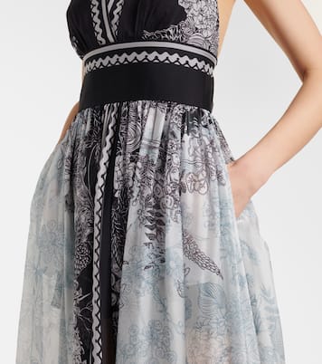 Abito lungo in chiffon di seta | Elie Saab