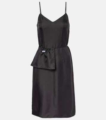 Silk twill slip dress | Prada