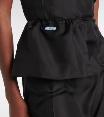 Silk twill slip dress | Prada