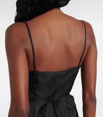 Silk twill slip dress | Prada