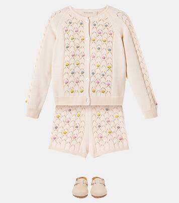 Canea embroidered cotton shorts | The New Society