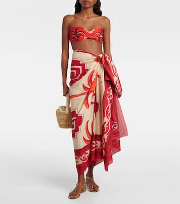 Bedruckter Pareo aus Baumwolle | Johanna Ortiz