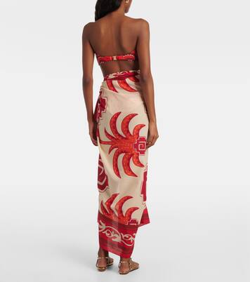 Bedruckter Pareo aus Baumwolle | Johanna Ortiz