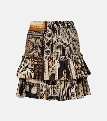 Minifalda Naomi de algodón estampada | Marant Etoile
