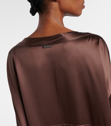 Silk satin blouse | Brunello Cucinelli