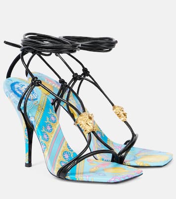 Sandalen La Medusa Underwater Barocco aus Leder | Versace